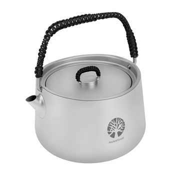 五金优选 般诺钛茶壶1L茶具水壶便携式户外水壶煮茶壶烧水壶