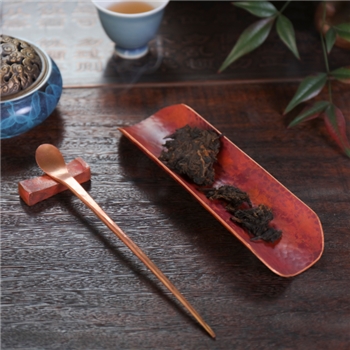 铜器时代铜茶则仿古纯手工茶道六君子功夫茶具