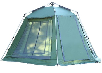 户外野营伸缩铝杆全自动六角庭院休闲大帐篷5-8人露营帐篷(价格面议)